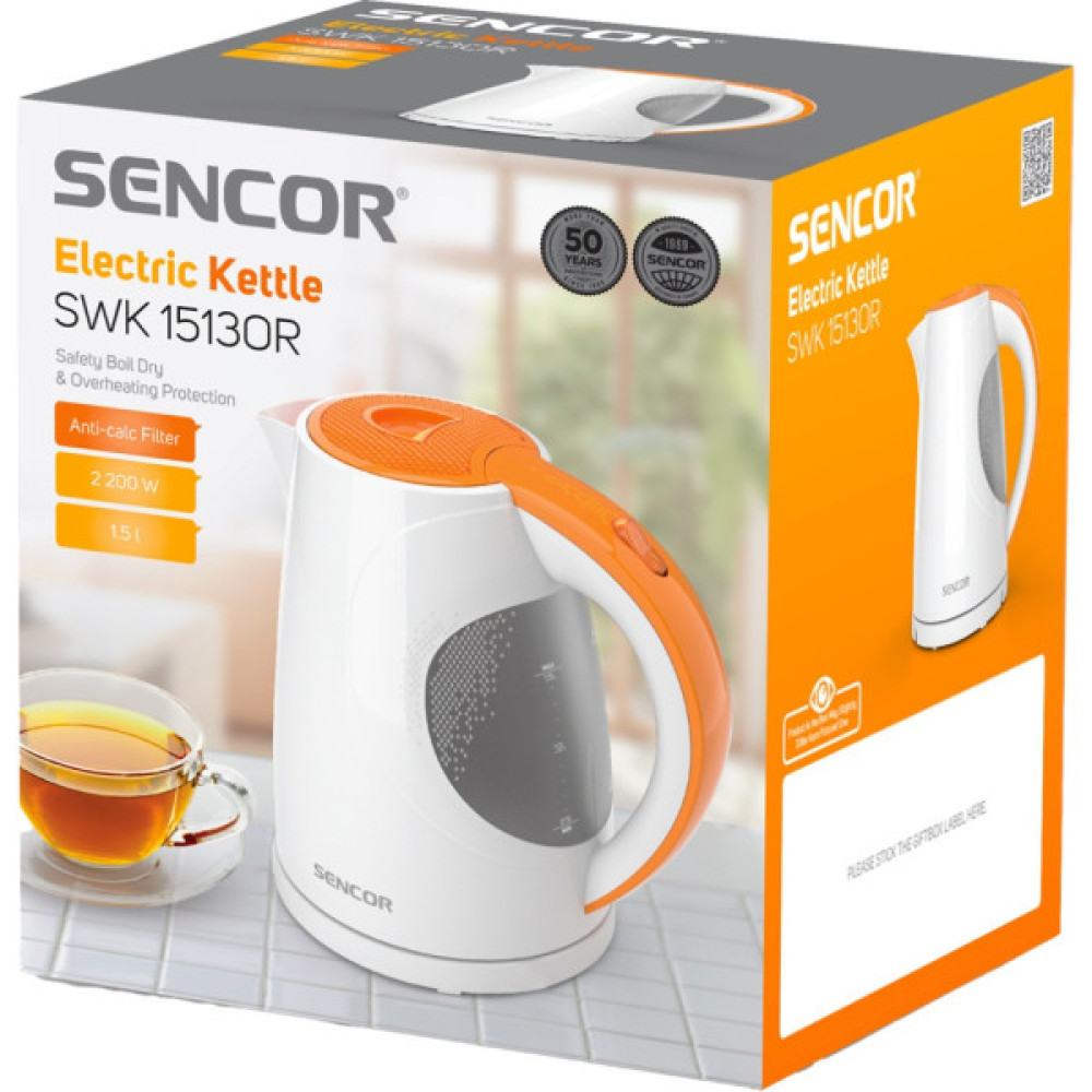 Електрочайник Sencor SWK 1513OR (SWK1513OR)