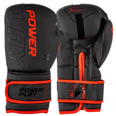Боксерські рукавички PowerPlay 3024 Ultra Mat Чорно-Червоні 10 унцій (PP_3024_10oz_Bl/Red)