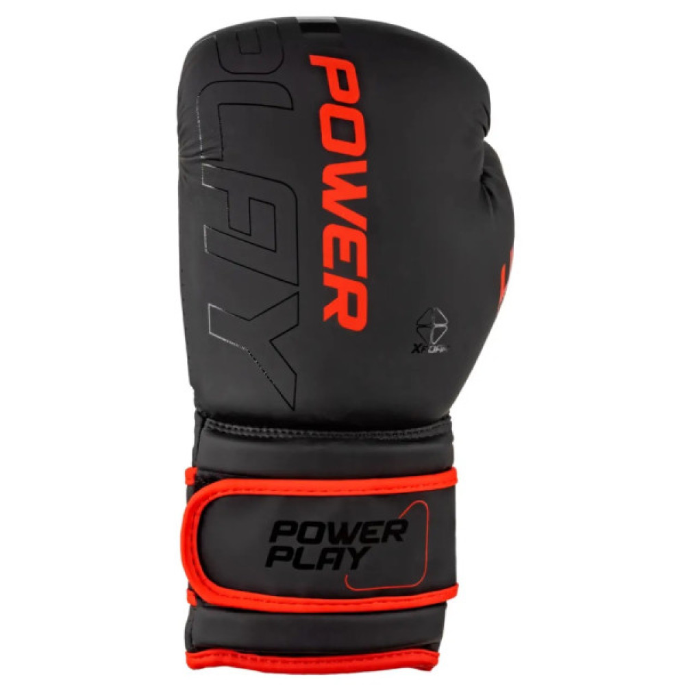 Боксерські рукавички PowerPlay 3024 Ultra Mat Чорно-Червоні 10 унцій (PP_3024_10oz_Bl/Red)