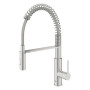 Змішувач для кухні Grohe Via Cosmo, довж.виливу - 236мм, поворотний/гнучкий, 1важіль, супер сталь