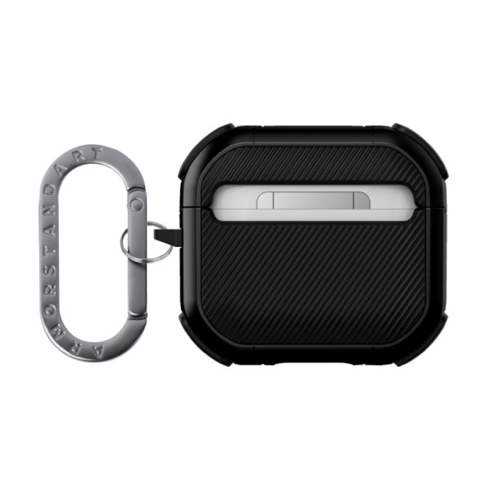 Чохол для навушників Armorstandart Panzer для Apple Airpods 4 Black (ARM82552)