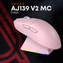 Мишка Ajazz AJ139 V2 MC Wireless/Bluetooth/USB Pink (AJ139-V2-MC-Pink)