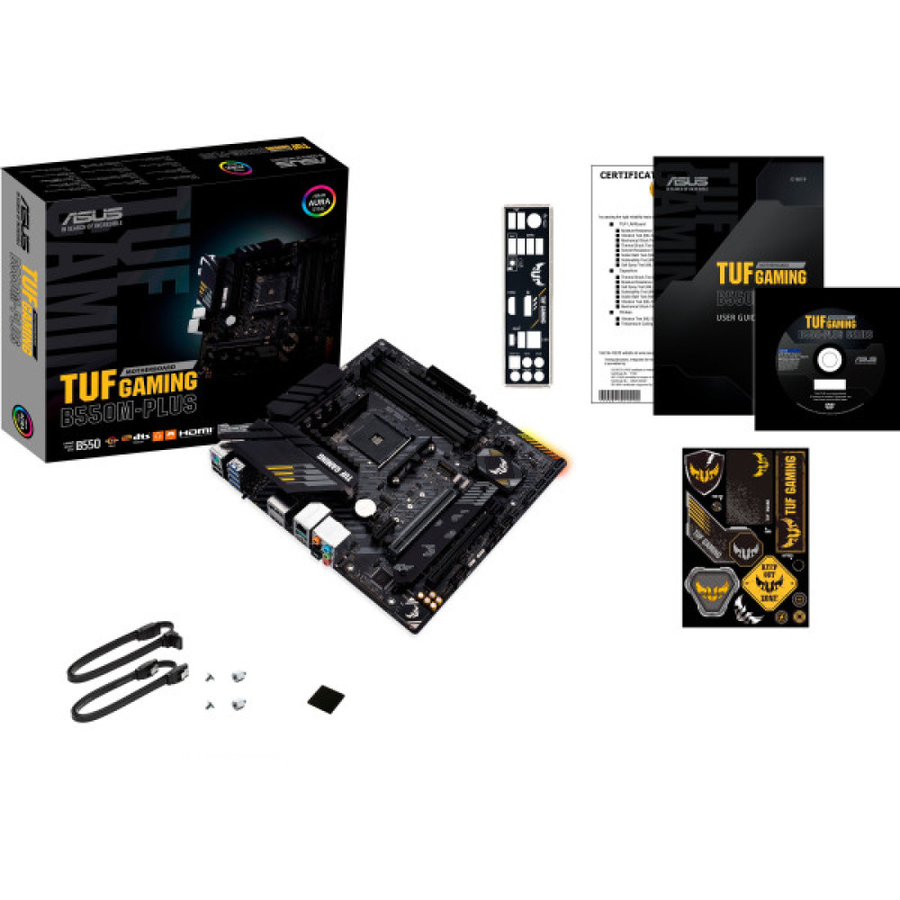 Материнcька плата ASUS TUF GAMING B550M-PLUS sAM4  B550 4xDDR4 M.2 HDMI DP mATX