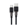 Дата кабель USB 2.0 AM to USB-C 1.2m 3.0A silicone braid Acefast (6974316283126)