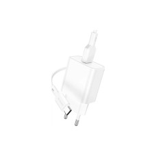 Зарядний пристрій BOROFONE USB QC3.0 + cable USB to USB-C 18W white (6974443388596)