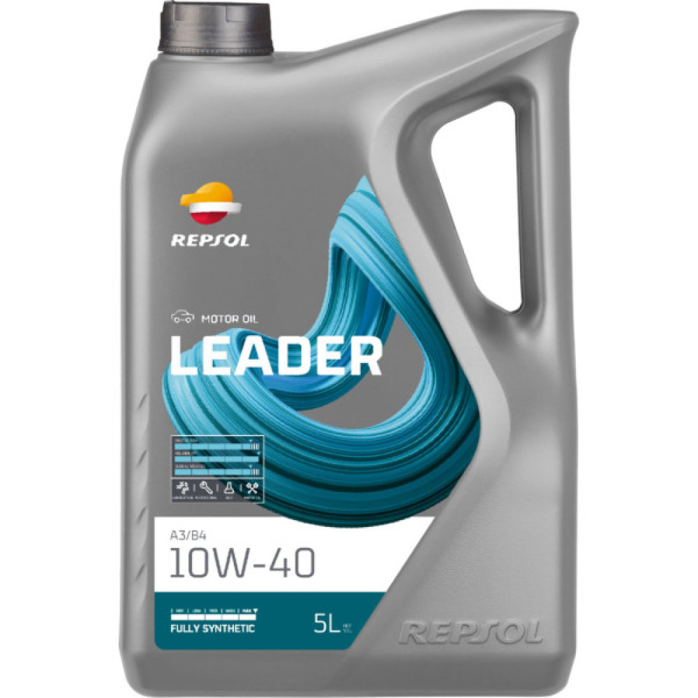 Моторна олива REPSOL LEADER A3/B4 10W-40 5л (RPP0104MFB) Моторна олива REPSOL LEADER A3/B4 10W-40 5л (RPP0104MFB)