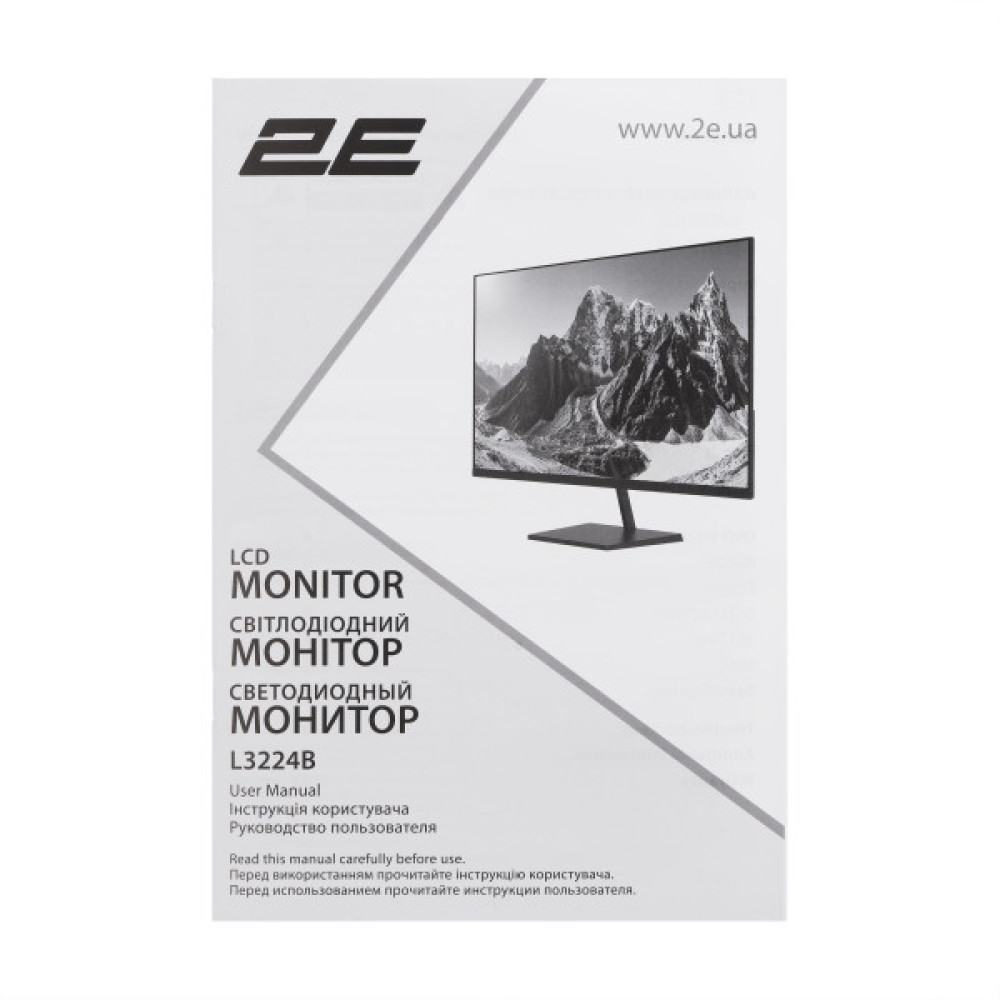 Монітор 2E 31.5" L3224B 2xHDMI, DP, VA, 3840x2160, MM