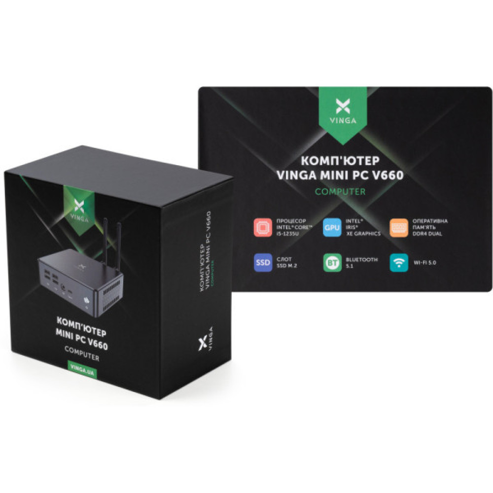 Комп'ютер Vinga Mini PC V660 (V6601235U.321TW1P)