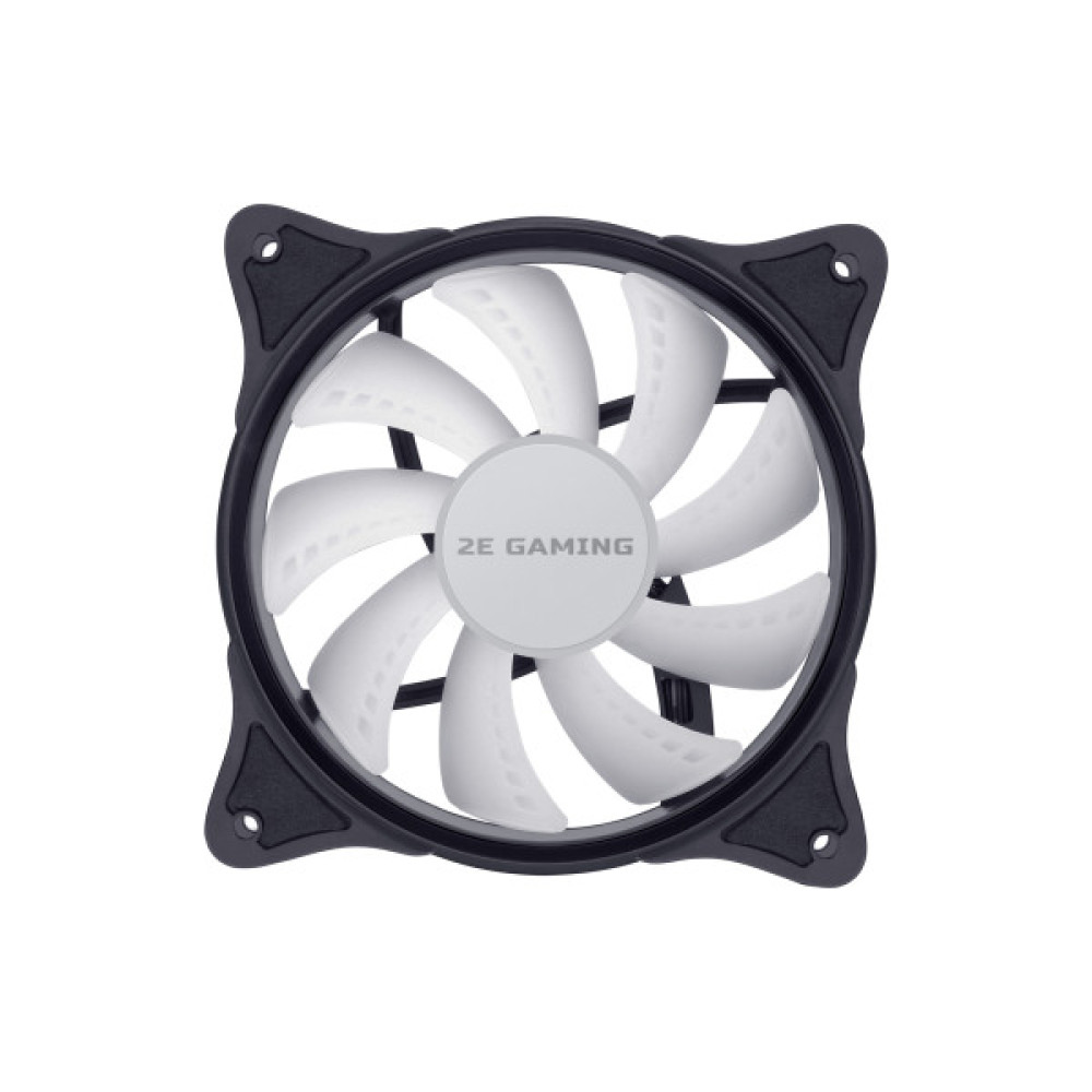 Корпусний вентилятор 2E GAMING F120IR-ARGB, 120мм, 1200rpm, 3pin, 3pin +5VARGB, 25.3dBa, чорний
