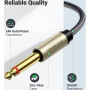 Кабель мультимедійний 3.5mm M to 2x6.35mm M 1.0m gray Ugreen (UGR-10613)