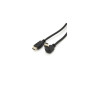 Кабель мультимедійний HDMI M to HDMI M 1.0m V1.4 90° corner black Merlion (YT-HDMI(M)/(M)HS-1.0m/90°) Кабель мультимедійний HDMI M to HDMI M 1.0m V1.4 90° corner black Merlion (YT-HDMI(M)/(M)HS-1.0m/90°)