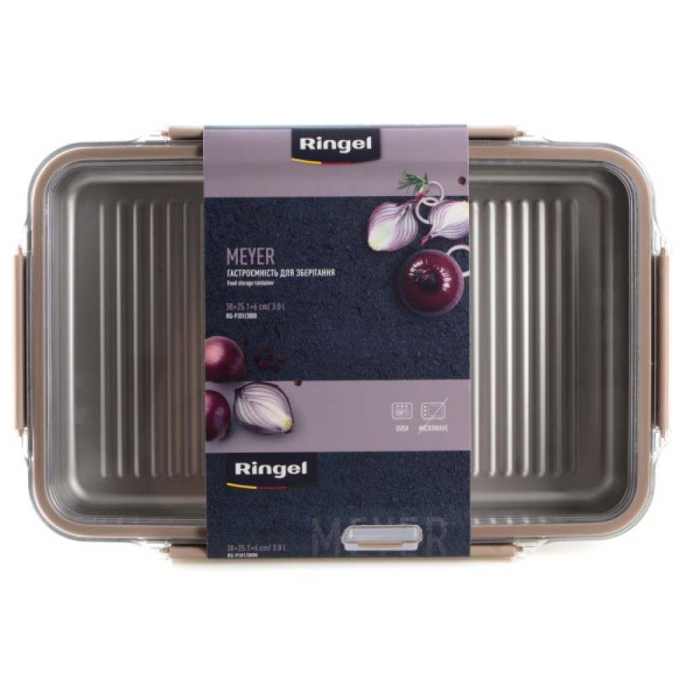 Харчовий контейнер Ringel Meyer прямокутний нержавіюча сталь 3000 мл (RG-9101/3000)