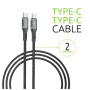 Дата кабель USB-C to USB-C 2.0m CBGPD100WTT2 100W Intaleo (1283126559570) Дата кабель USB-C to USB-C 2.0m CBGPD100WTT2 100W Intaleo (1283126559570)