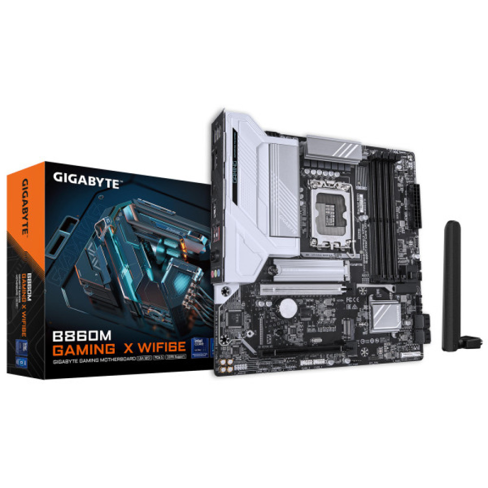 Материнська плата GIGABYTE B860M GAMING X WIFI6E s1851 B860 4xDDR5 M.2 HDMI DP Type-C Wi-Fi BT mATX