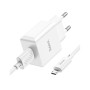 Зарядний пристрій HOCO C106A Leisure USB + cable USB to Micro 5P 10.5W White (6931474783905) Зарядний пристрій HOCO C106A Leisure USB + cable USB to Micro 5P 10.5W White (6931474783905)