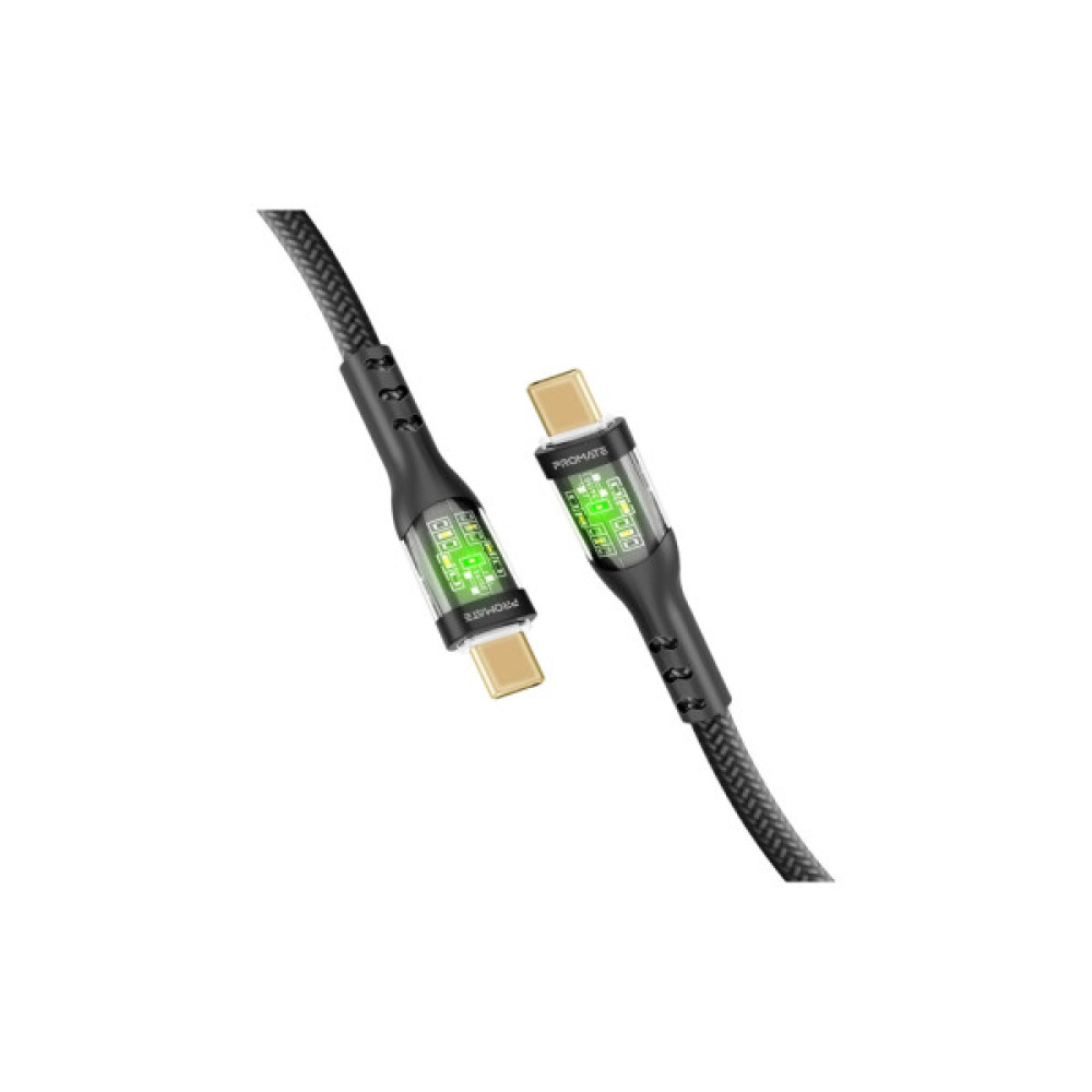Дата кабель USB-C to USB-C 2.0m Promate (transline-cc200.black)