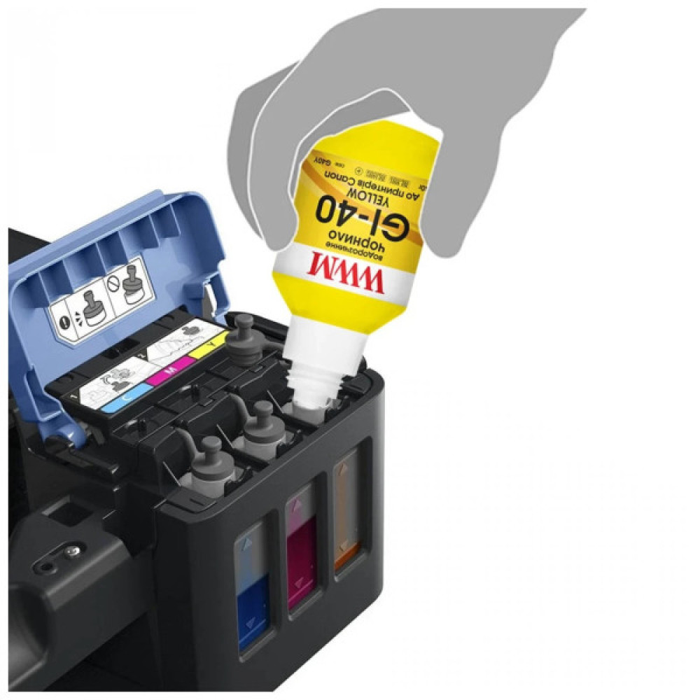 Чорнило WWM Canon GI-40 G5040/G6040 4х190г BP/C/M/Y KeyLock (G40SET4)