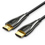 Кабель мультимедійний HDMI M to HDMI M 25.0m 4K60Hz fiber optic black Vention (ALSBS)