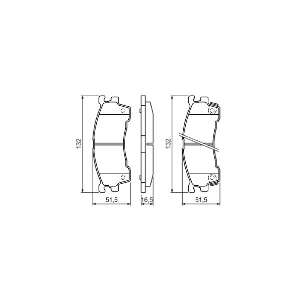 Гальмівні колодки Bosch 0 986 460 975 Гальмівні колодки Bosch 0 986 460 975