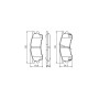 Гальмівні колодки Bosch 0 986 460 975 Гальмівні колодки Bosch 0 986 460 975