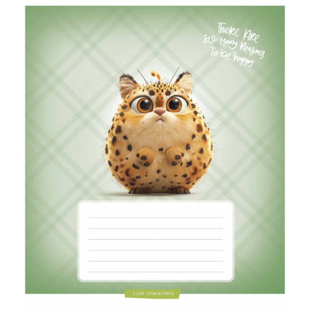 Зошит Школярик Cuties 12 аркушів лінія (012-3501L)