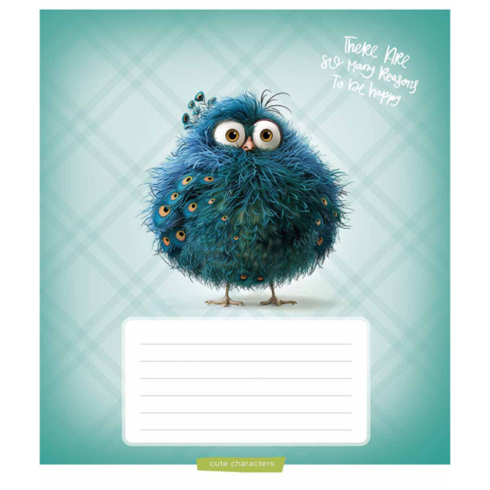 Зошит Школярик Cuties 12 аркушів лінія (012-3501L)