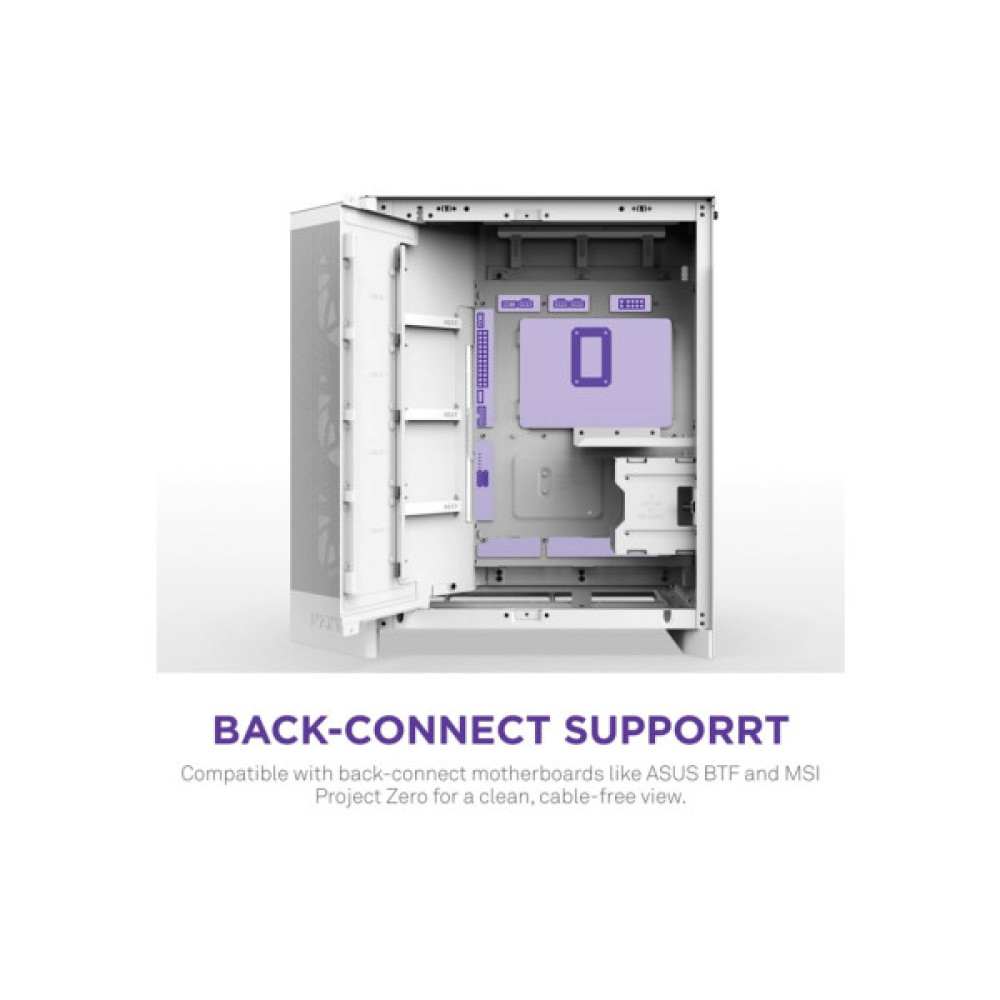 Корпус для ПК NZXT H9 Flow Dual-Chamber All White (CM-H92FW-01)