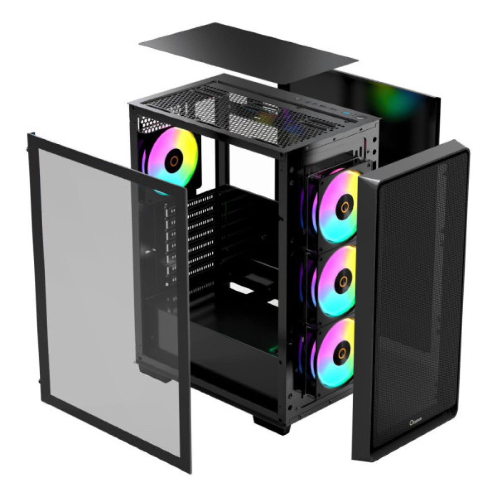 Корпус для ПК OCYPUS GAMMA C60 BK ARGB (GAMMA-C60-BKG400XX-GL)
