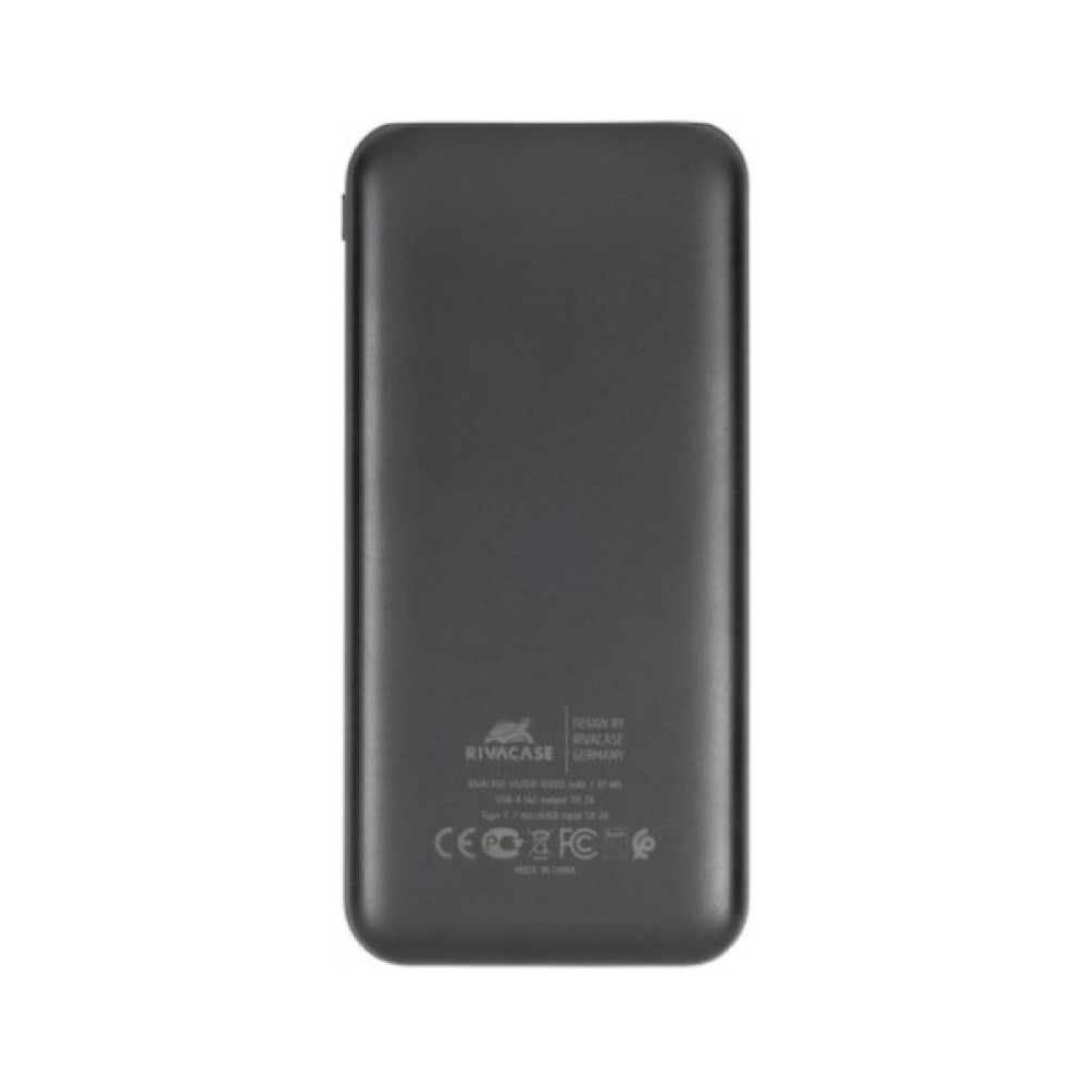 Батарея універсальна RivaCase 10000mA, 10W, black (VA2031)
