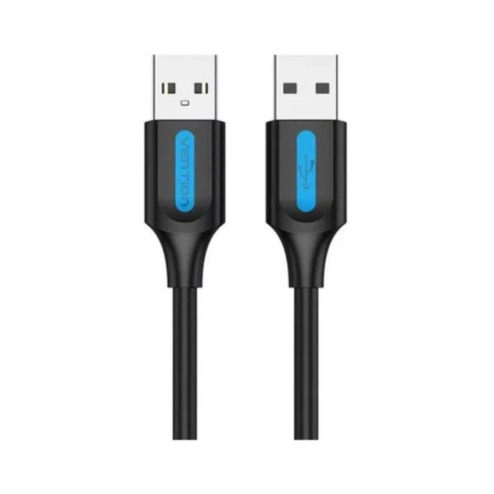 Дата кабель USB 2.0 AM/AM 1.0m black Vention (COJBF)