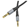 Кабель мультимедійний 3.5mm M to 3.5mm M 1.0m Black HOCO (6942007608800)