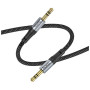 Кабель мультимедійний 3.5mm M to 3.5mm M 1.0m Black HOCO (6942007608800)