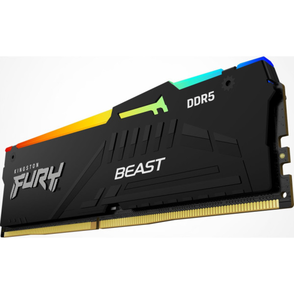 Пам'ять ПК Kingston DDR5 16GB 5600 FURY  Beast RGB