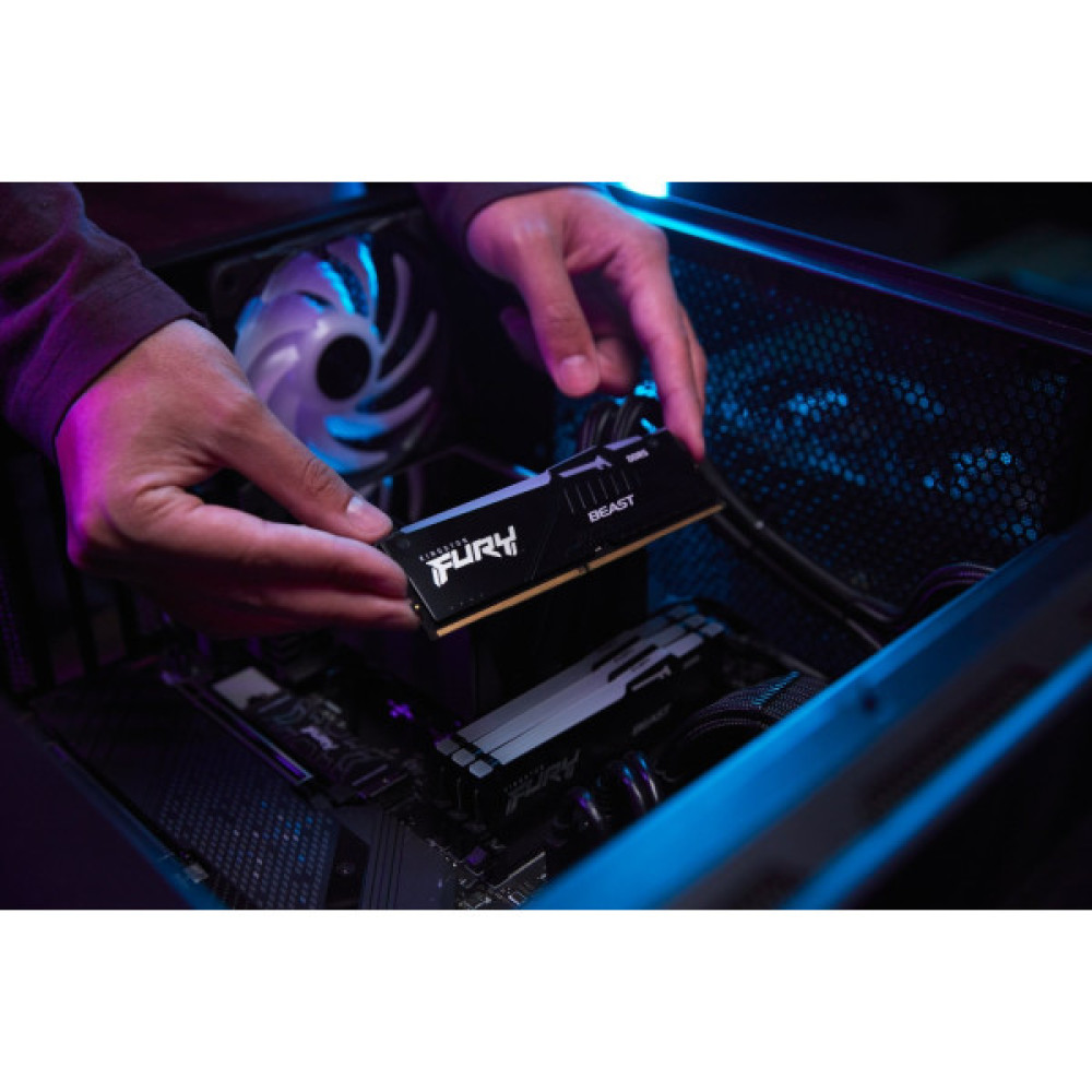 Пам'ять ПК Kingston DDR5 16GB 5600 FURY  Beast RGB