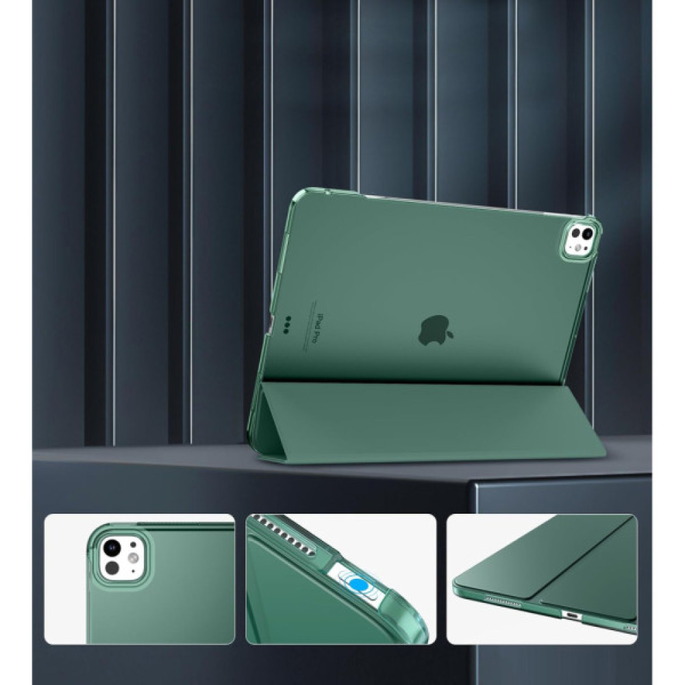 Чохол до планшета BeCover Tri Fold Hard Apple iPad Pro 13" M4 2024 Dark Green (711731) Чохол до планшета BeCover Tri Fold Hard Apple iPad Pro 13" M4 2024 Dark Green (711731)