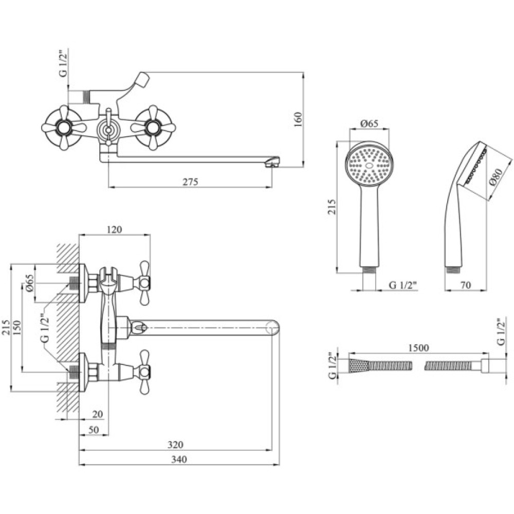 Змішувач Agua Toledo-C074 (CV018083)