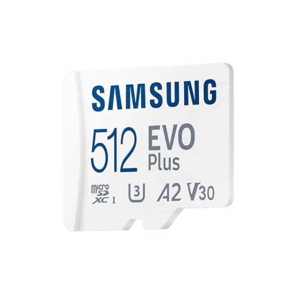 Карта пам'яті Samsung 512 GB microSDXC Class 10 UHS-I U3 V30 A2 EVO Plus+SD Adapte (MB-MC512SA/EU)