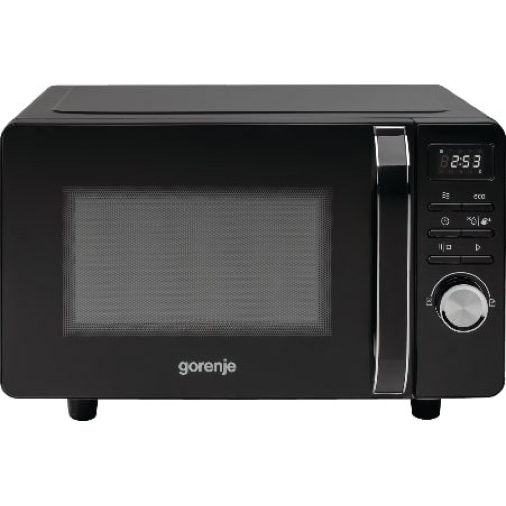 Мікрохвильова піч Gorenje, 20л, електр. керув., 700Вт, гриль, дисплей, чорний