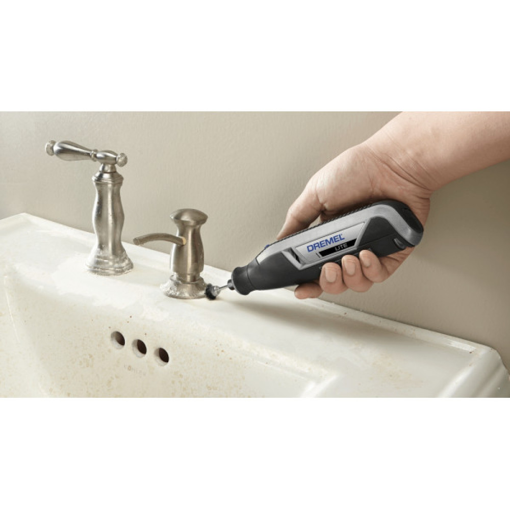 Шліфмашина шліфувально-гравірувальна акумуляторна Dremel Lite 7760-15 3.6В 1х2А·год 8000-25000об/хв 15 насадок 195см ЗП USB 0.27кг