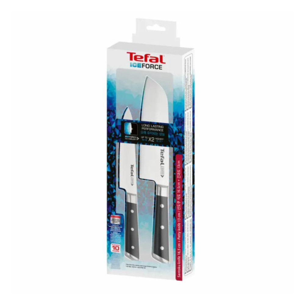 Набір ножів Tefal Ice Force, 2 шт, чорний (K232S224)