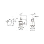 Перемикач для гітари DiMarzio DPDT Mini Switch - 2 Position (EP1106)