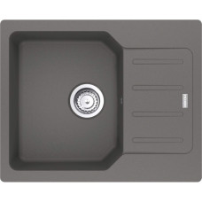 Мийка кухонна Franke City, фраграніт, прямокутник, з крилом, 620х500х190мм, чаша - 1, врізна, оборотна, UCG 611-62, сірий камінь