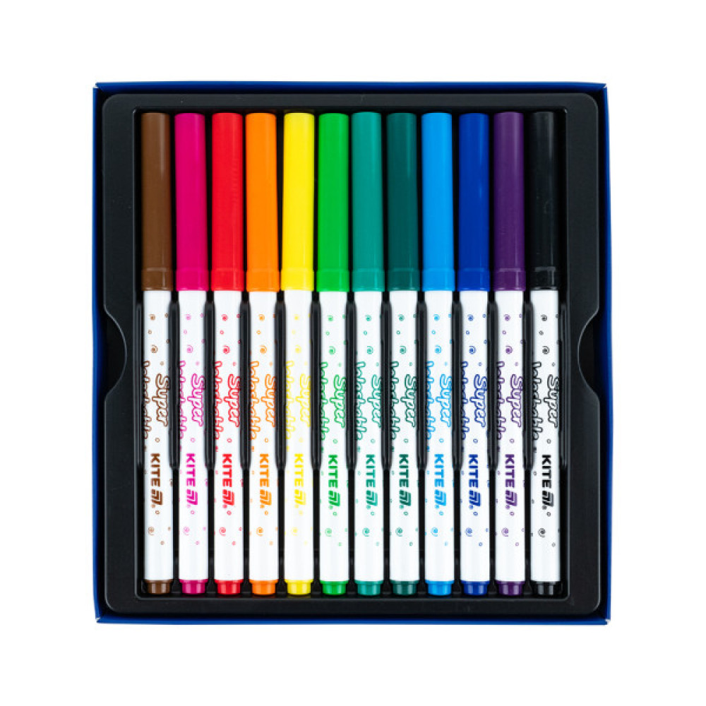 Фломастери Kite Creative Superwashable 12 кольорів (K-1152)