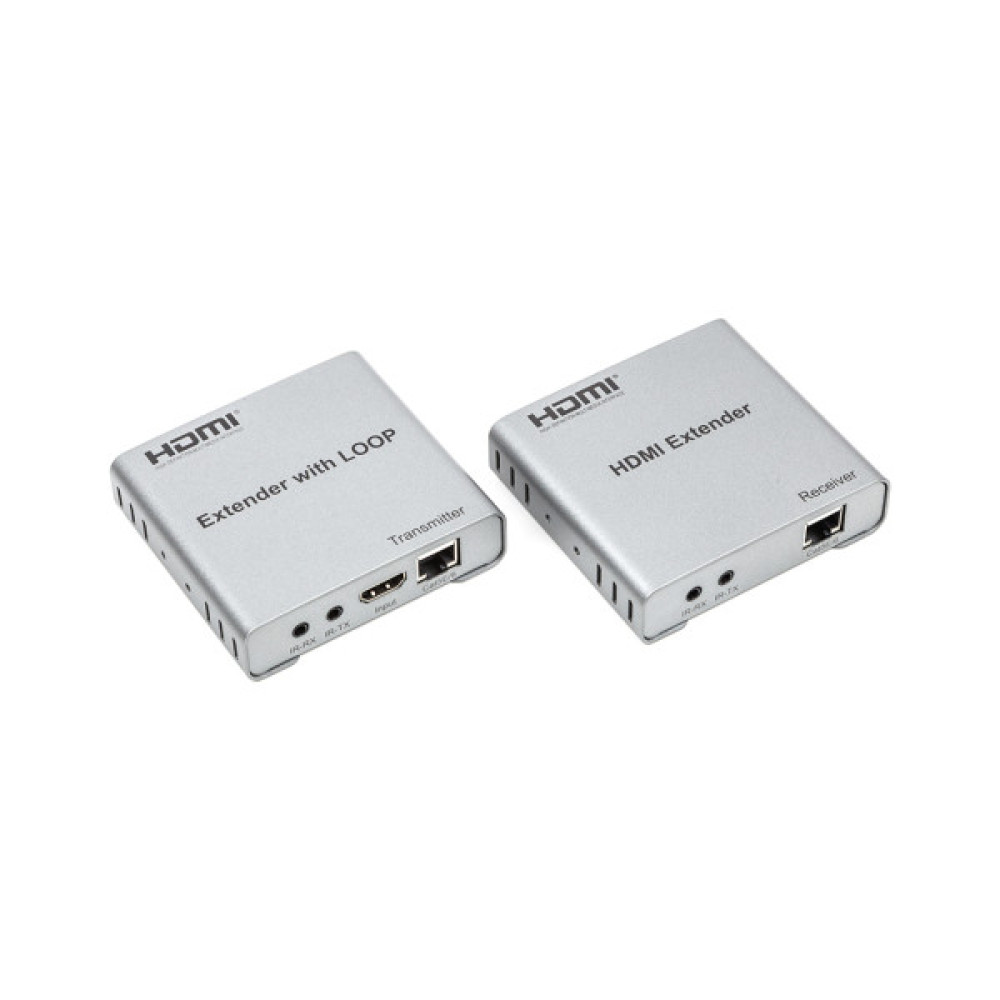 Адаптер HDMI 4K/30hz, up to 100m via CAT5E/6, loop-out (HDES12-LOOP) PowerPlant (CA912964)