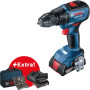 Шурупокрут-дриль акумуляторний Bosch Professional GSR 18 V-50 18В 2х2А·год 28·50·50Нм 460·1800об·хв 1кг кейс аксесуари