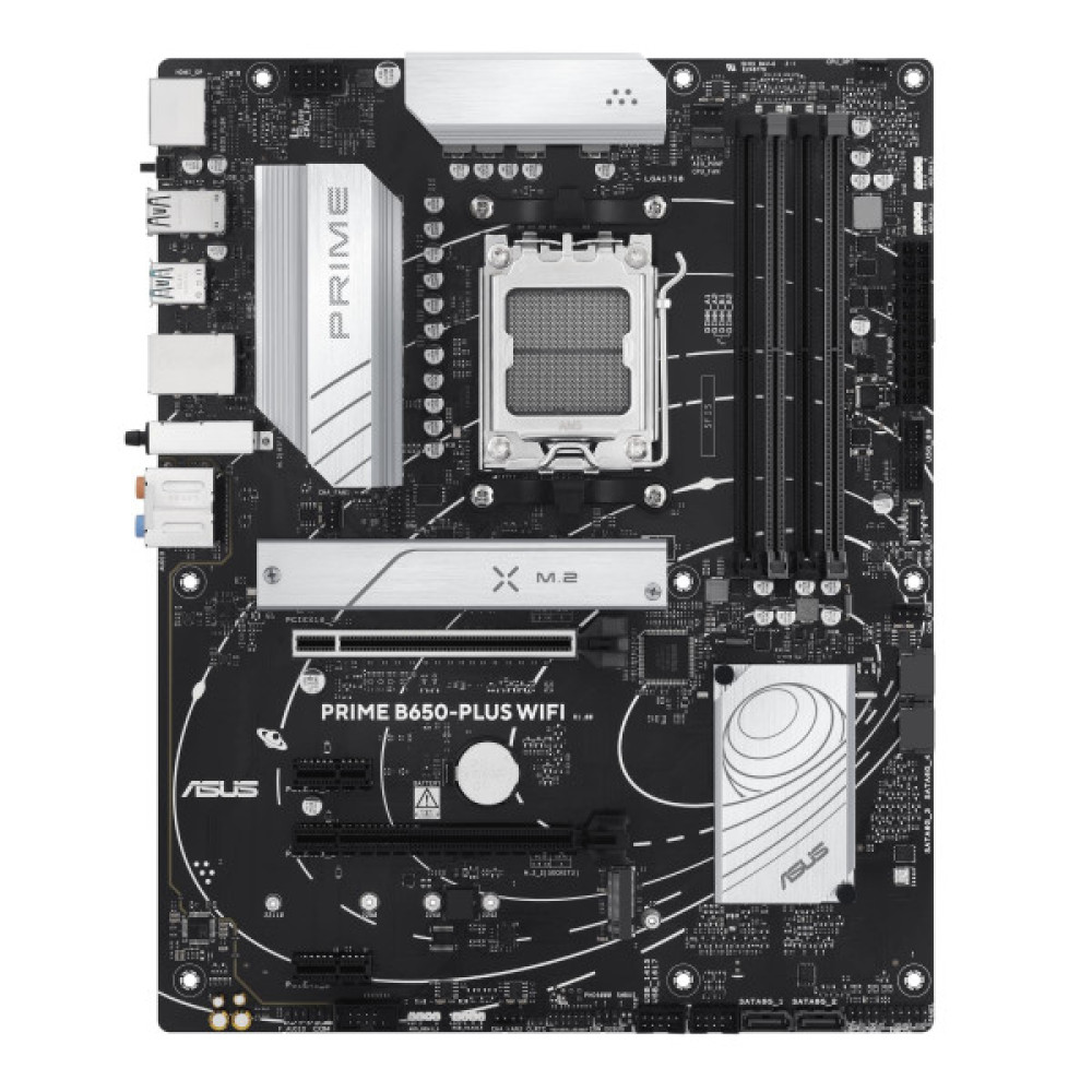 Материнcька плата ASUS PRIME B650-PLUS WIFI sAM5 B650 4xDDR5 M.2 HDMI DP WiFi BT ATX