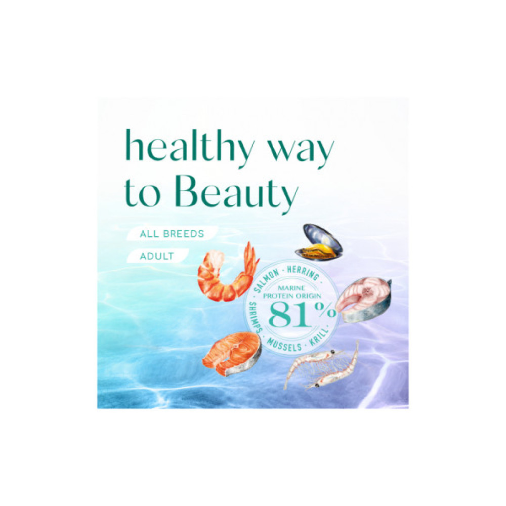 Сухий корм для кішок Optimeal Beauty Fitness беззерновий на основі морепродуктів 4 кг (4820215366045)