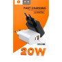 Зарядний пристрій WUW C172 1xUSB-C PD20W + 1xUSB QC3.0 18W White (с172W) Зарядний пристрій WUW C172 1xUSB-C PD20W + 1xUSB QC3.0 18W White (с172W)