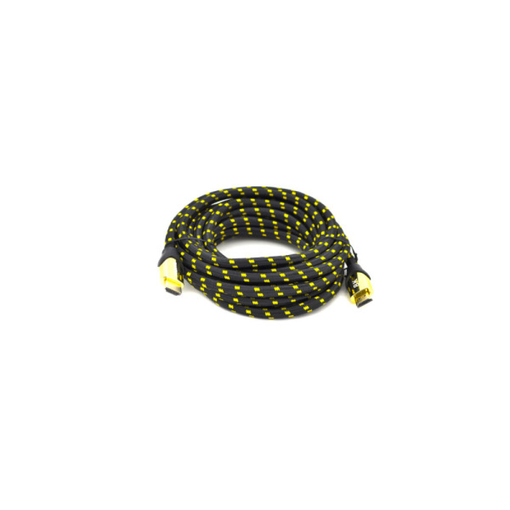 Кабель мультимедійний HDMI M to HDMI M 5.0m V2.1 8K60Hz 4K120Hz black/gold Ritar (YT-HDMI(M)/(M)V2.1-5.0m/19950)