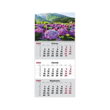 Календар Axent настінний квартальний на 2026 р.Gardens 3 (8801-26-6-A)